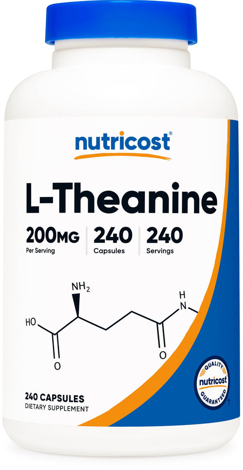 Nutricost L-Theanine 200mg 240 Capsules - Double Strength
