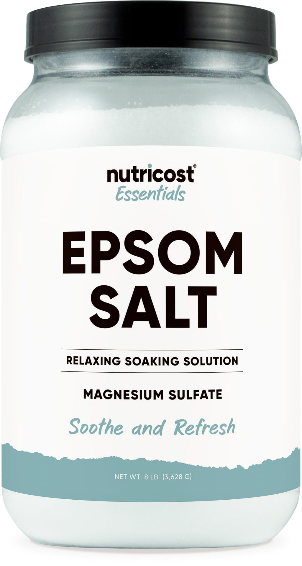 Nutricost Pure Relax Epsom Salt 8 LBS - Premium Soaking Solution